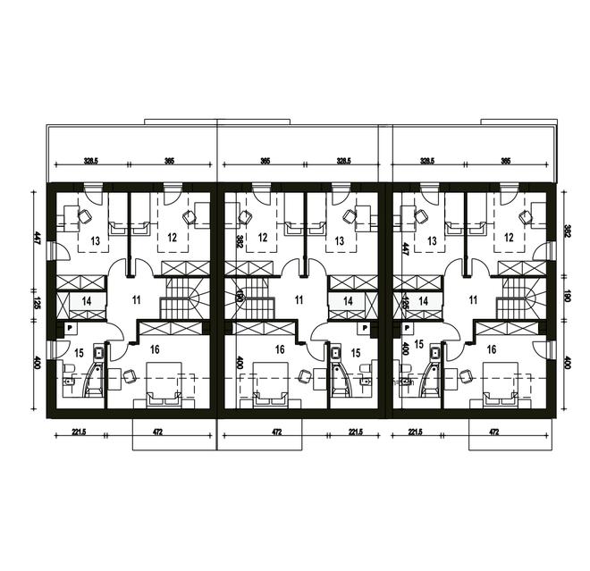 Makolągwa z garażem 1-st. [A-SZ]
