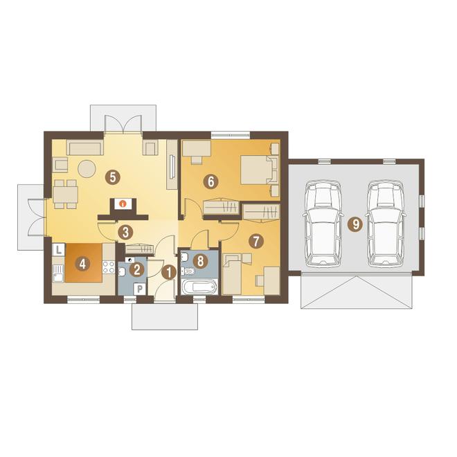 Małgosia z garażem 2-st. [A1]