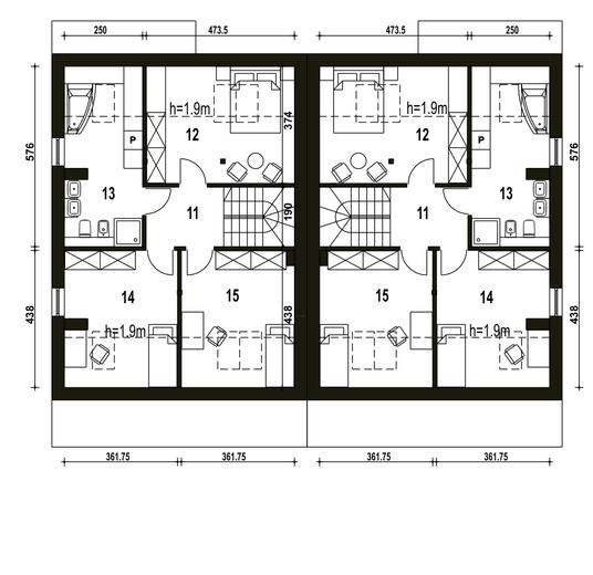 Mazurek z garażem 1-st. [A-BL1]