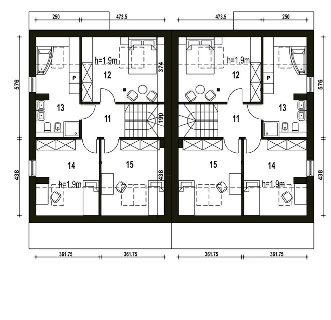 Mazurek z garażem 1-st. [A-BL1]