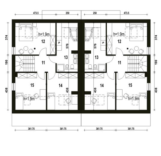 Mazurek z garażem 1-st. [A-BL2]