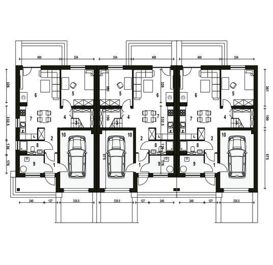 Mazurek z garażem 1-st. [A-SZ]