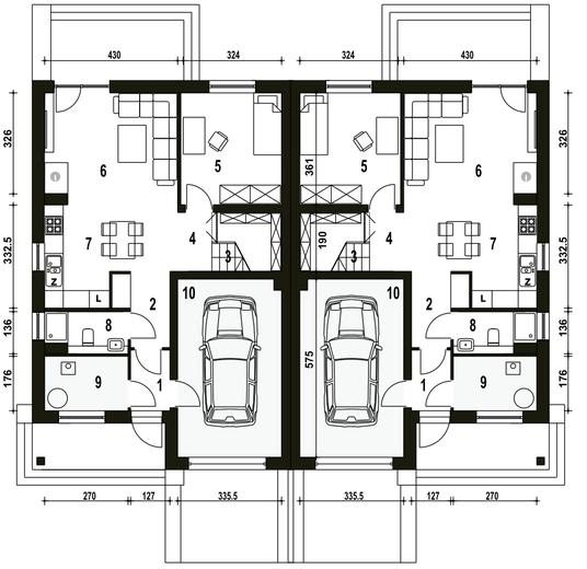Mazurek II z garażem 1-st. [A-BL1]