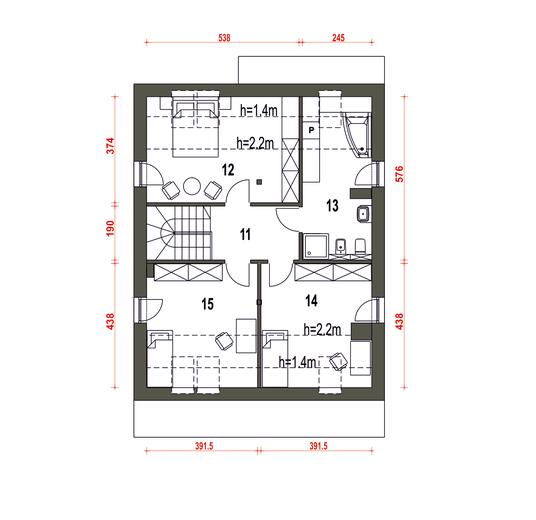 Mazurek III z garażem 1-st. [A]