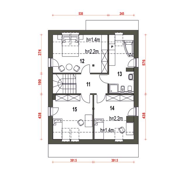 Mazurek III z garażem 1-st. [A]