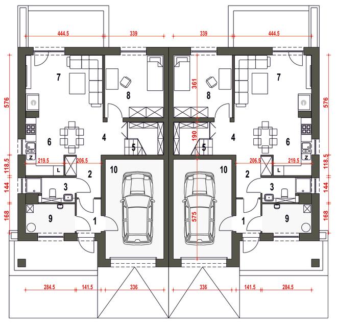 Mazurek III z garażem 1-st. [A-BL1]