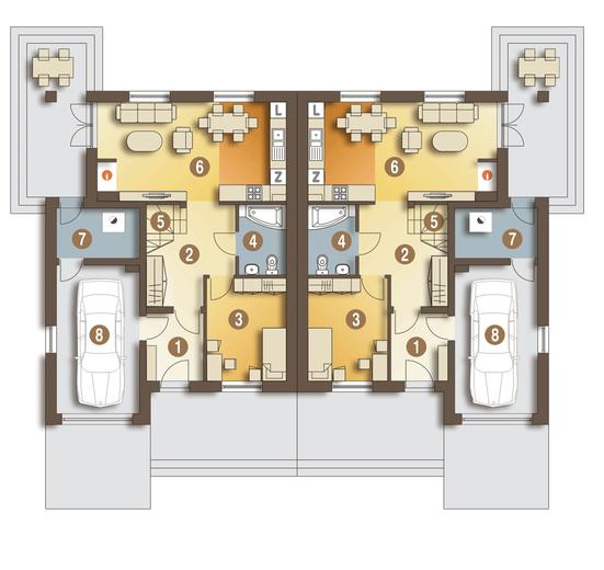 Miła z garażem 1-st. [A-BL1]