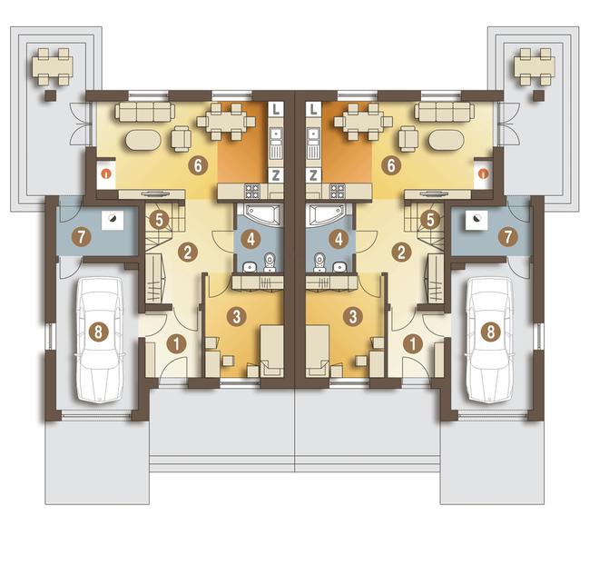 Miła z garażem 1-st. [A-BL1]