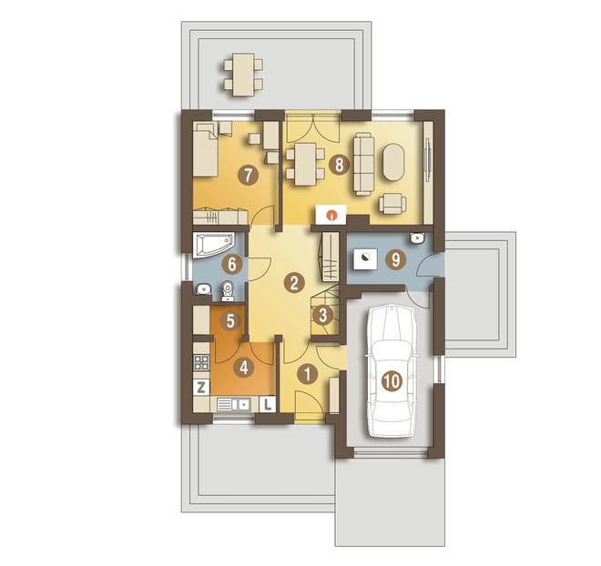 Miła II z garażem 1-st. [A]