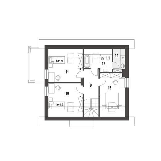 Monika z garażem 1-st. [A]