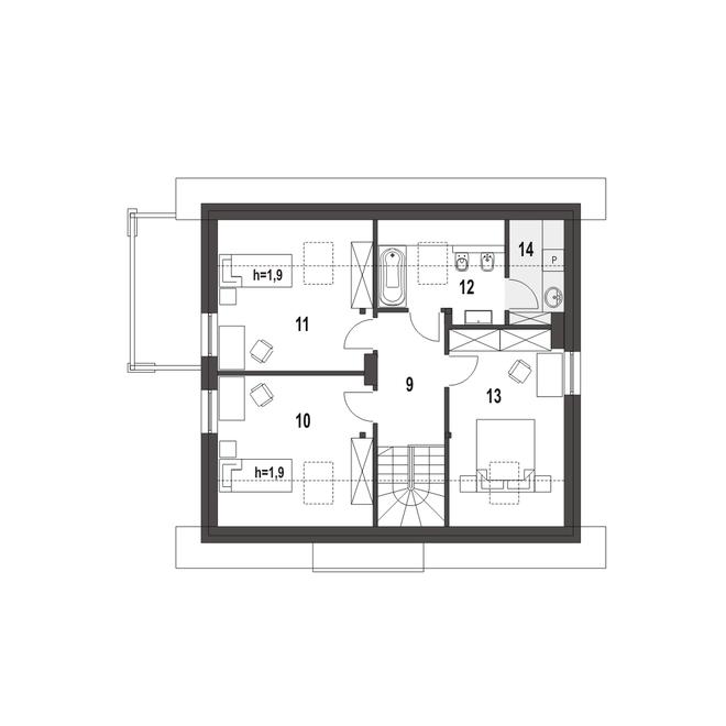 Monika z garażem 1-st. [A]