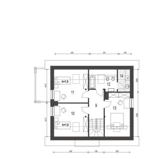 Monika II z garażem 1-st. [A]