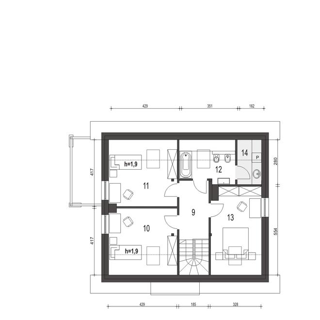 Monika II z garażem 1-st. [A]
