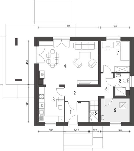 Monika III bez garażu [B1]