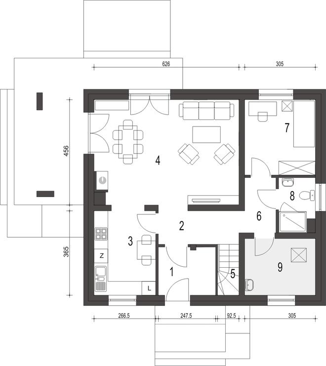 Monika III bez garażu [B1]