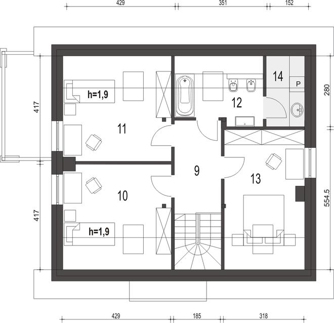 Monika III bez garażu [B1]
