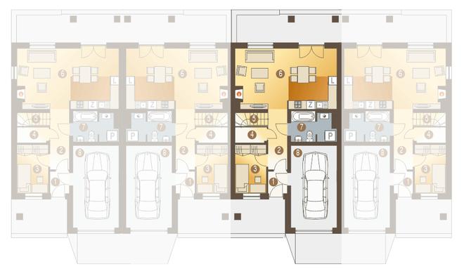 Norbert z garażem 1-st. [A-SZ]