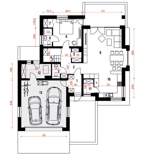 Nowa z garażem 2-st. [A]