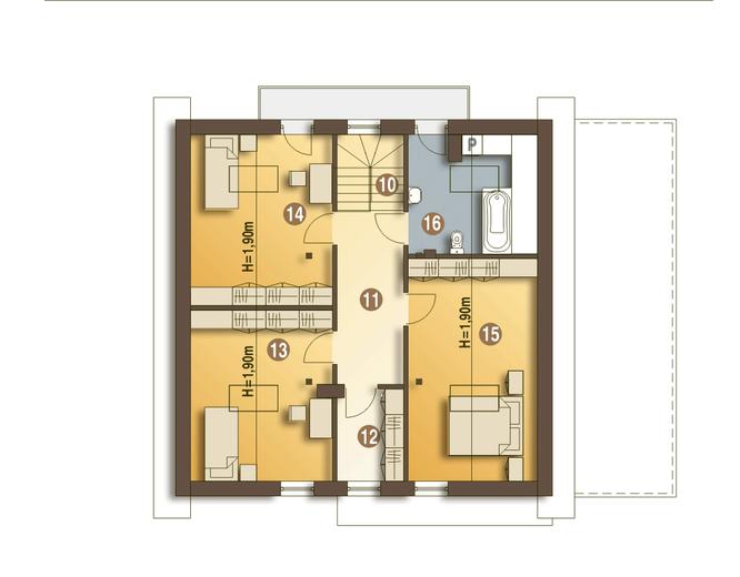 Nowinka z garażem i wiatą [A1]