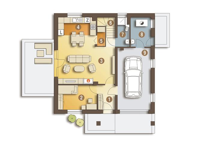 Nowinka III z garażem 1-st. [A]