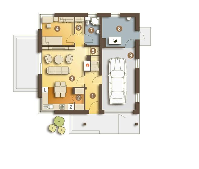 Nowinka IV z garażem 1-st. [A]