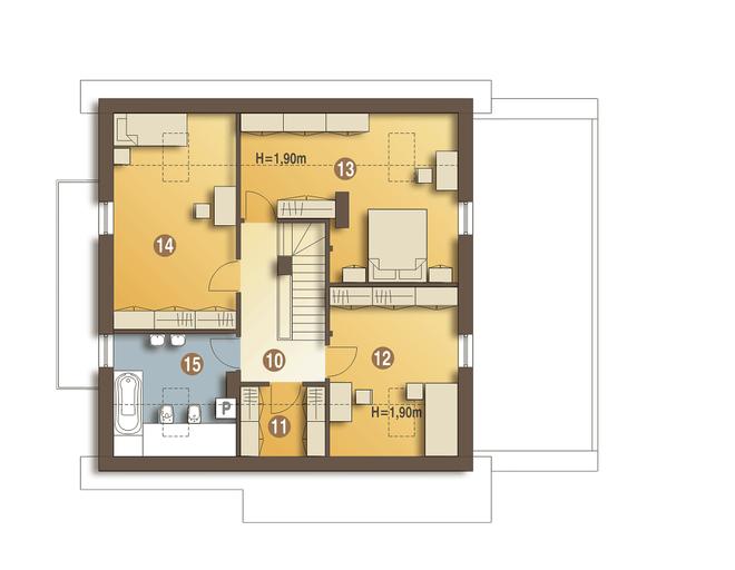 Nowinka IV z garażem i wiatą [A1]