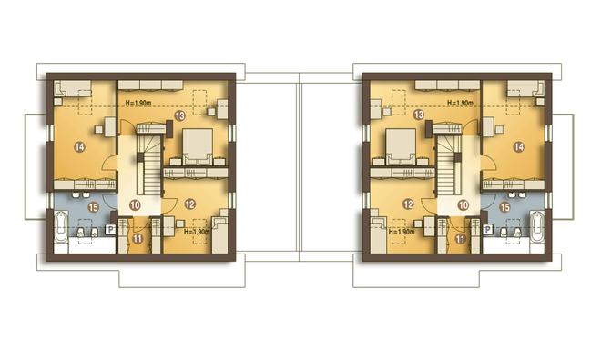 Nowinka IV z garażem i wiatą [A1-BL1]
