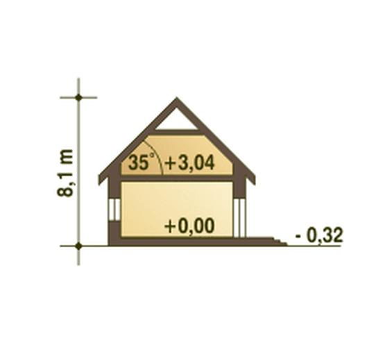 Nowinka V z garażem i wiatą [A1-BL1]