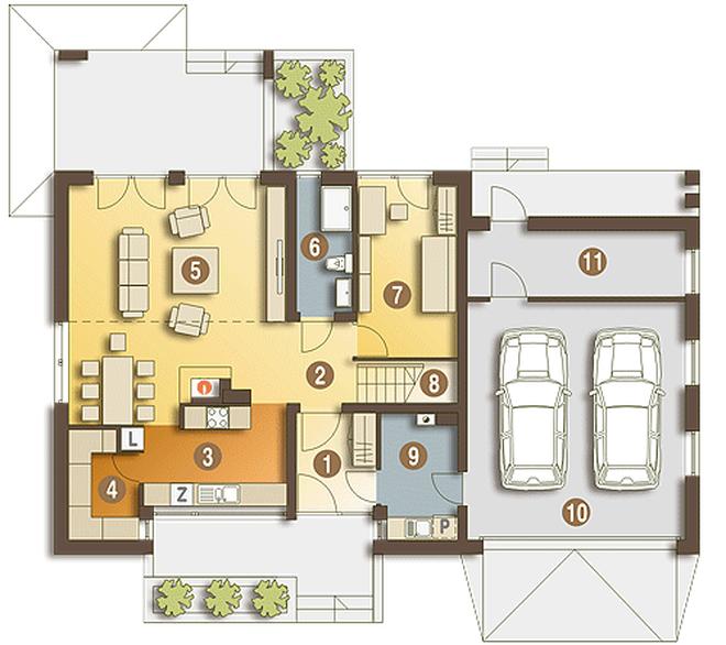 Oleg z garażem 2-st. [A1]