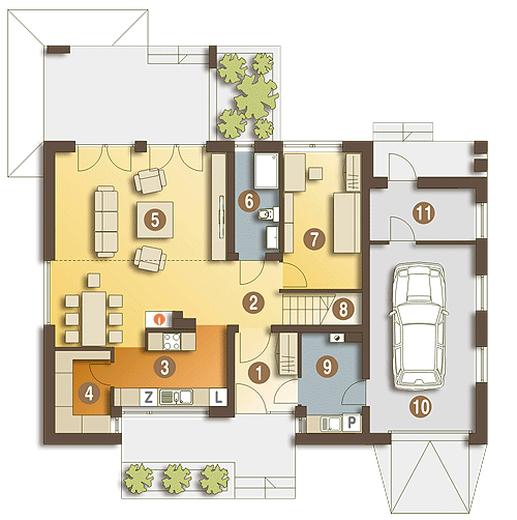 Oleg II z garażem 1-st. [A]