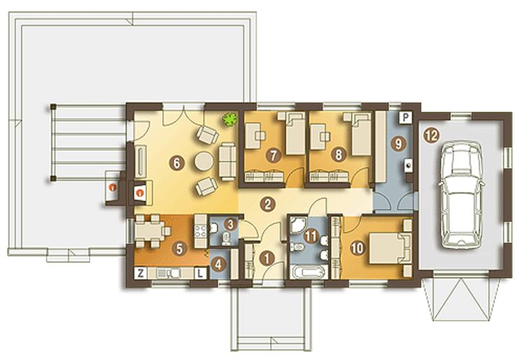 Piotr II z garażem 1-st. [A]