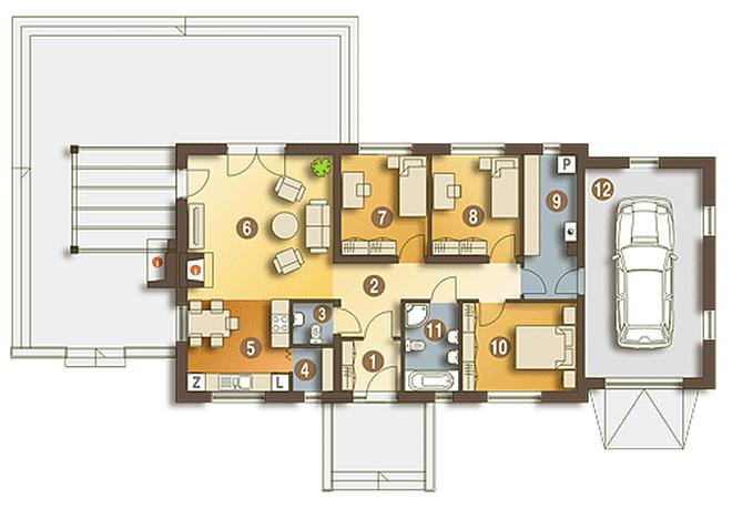 Piotr II z garażem 1-st. [A]