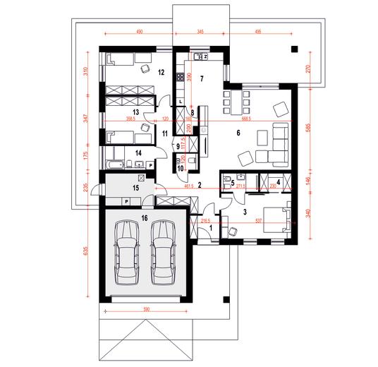 Pogodna II z garażem 2-st. [A]