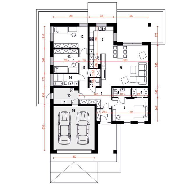 Pogodna II z garażem 2-st. [A]