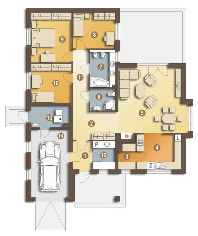 Radek z garażem 1-st. [A]