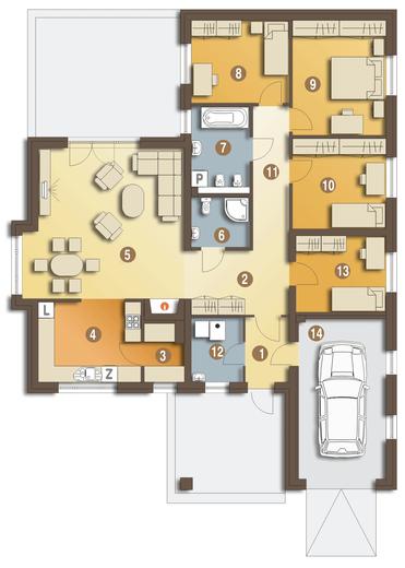 Radek II z garażem 1-st. [A]