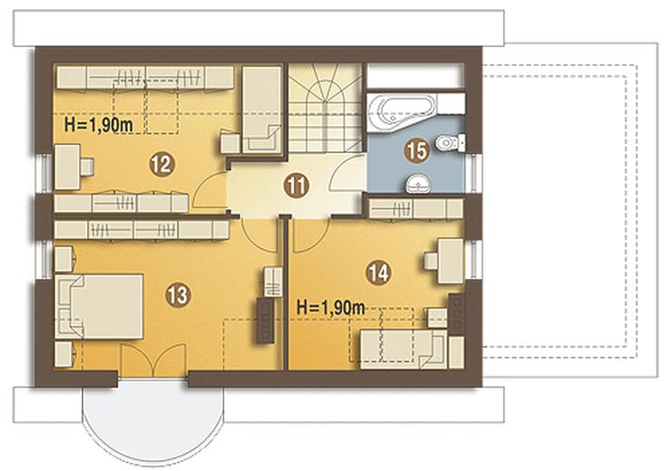 Sikorka z garażem 1-st. [A]