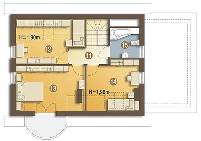 Sikorka z garażem 1-st. [A]