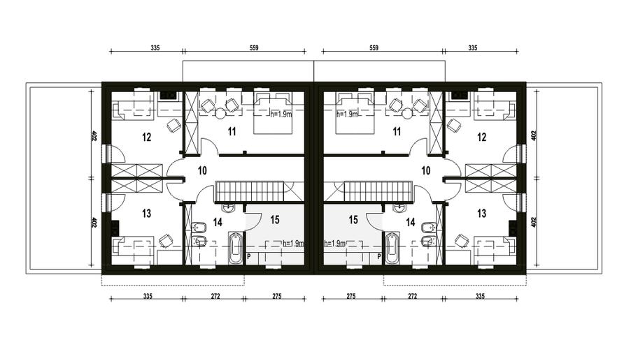 Sosnówka z garażem 1-st. [A-BL2]