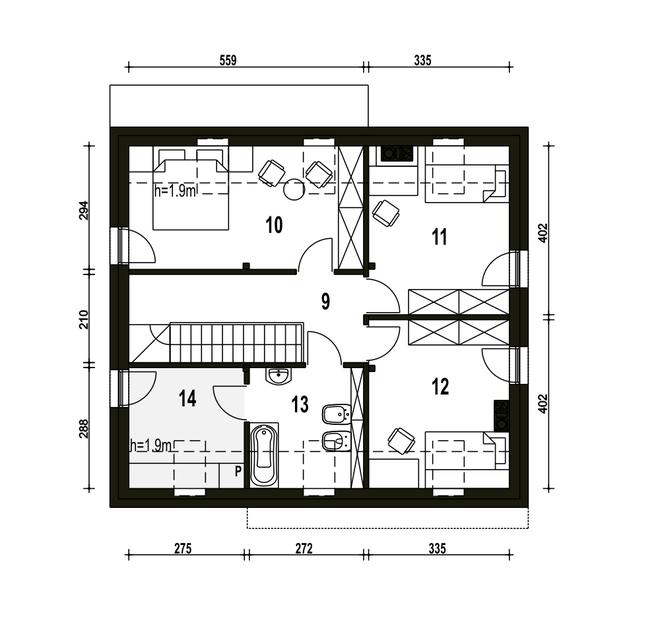 Sosnówka bez garażu [B]
