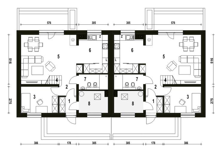 Sosnówka bez garażu [B-BL1]