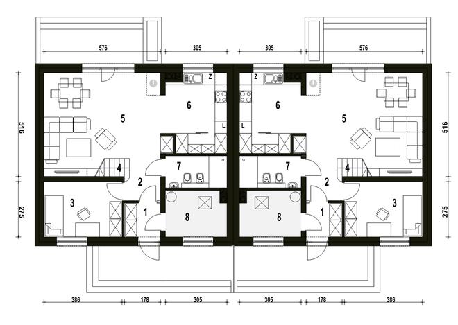 Sosnówka bez garażu [B-BL1]