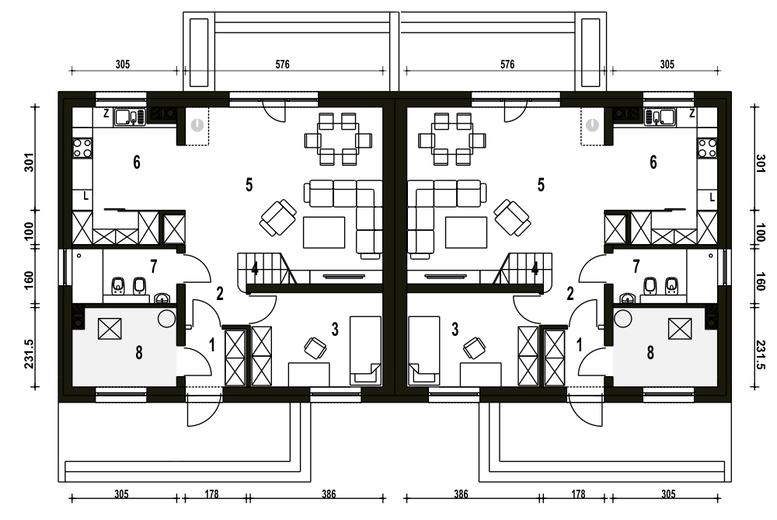 Sosnówka bez garażu [B-BL2]
