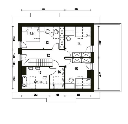 Sosnówka II z garażem 1-st. [A]