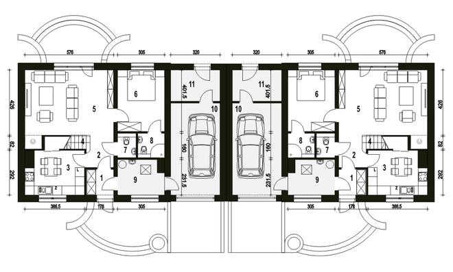 Sosnówka II z garażem 1-st. [A-BL1]