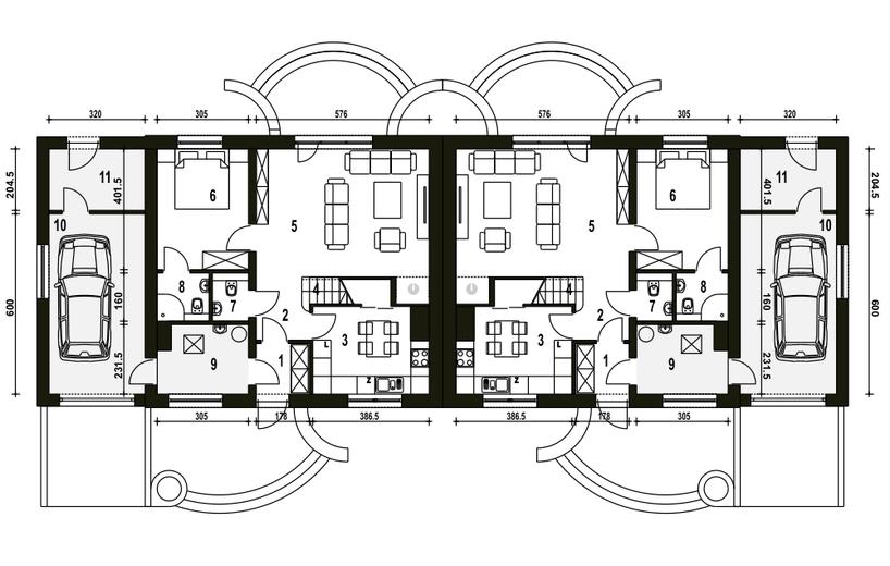 Sosnówka II z garażem 1-st. [A-BL2]