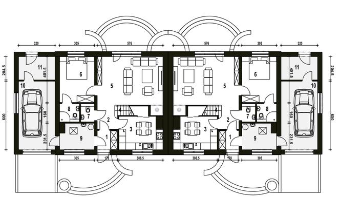 Sosnówka II z garażem 1-st. [A-BL2]