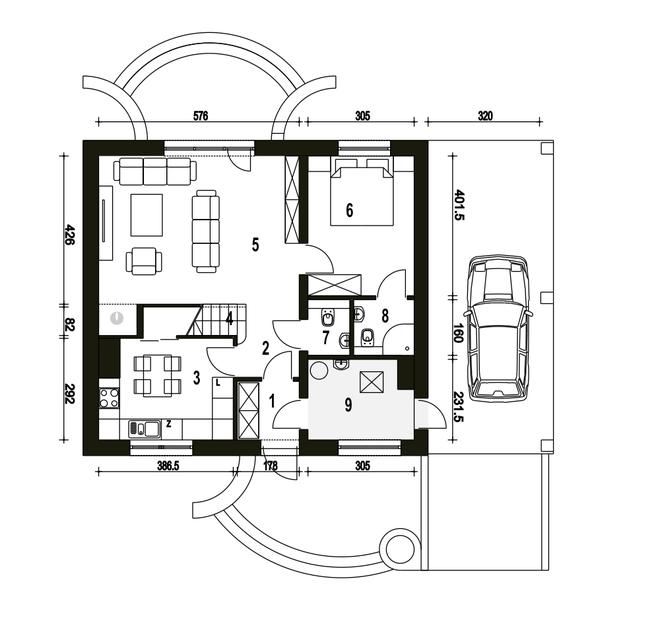 Sosnówka II z wiatą [A1]