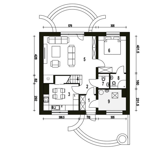 Sosnówka II bez garażu [B]
