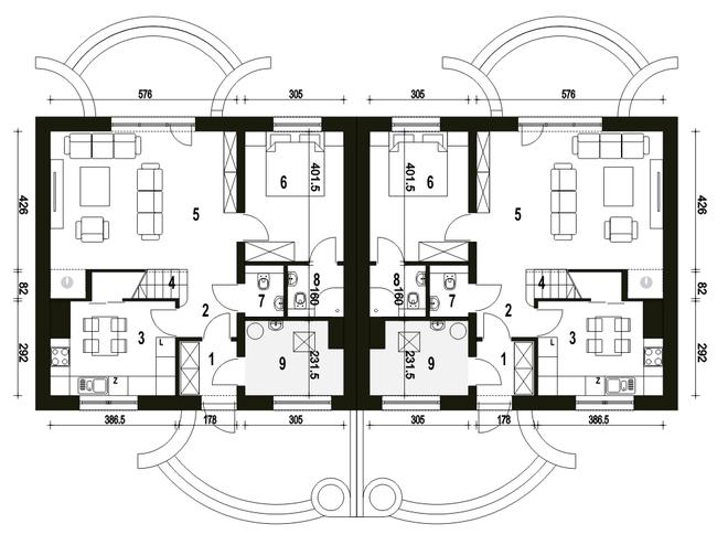 Sosnówka II bez garażu [B-BL1]